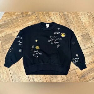 cinq a sept sweatshirt brandy love note black xxs